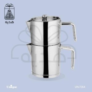 کتری قوری ۲ لیتر کلاسیک استیل یونیک کد ۷۲۶۴