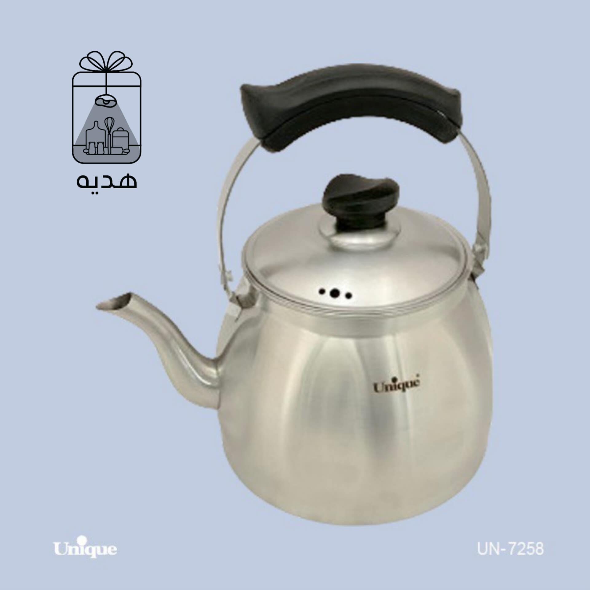 کتری 3.5 لیتر لوله دار یونیک