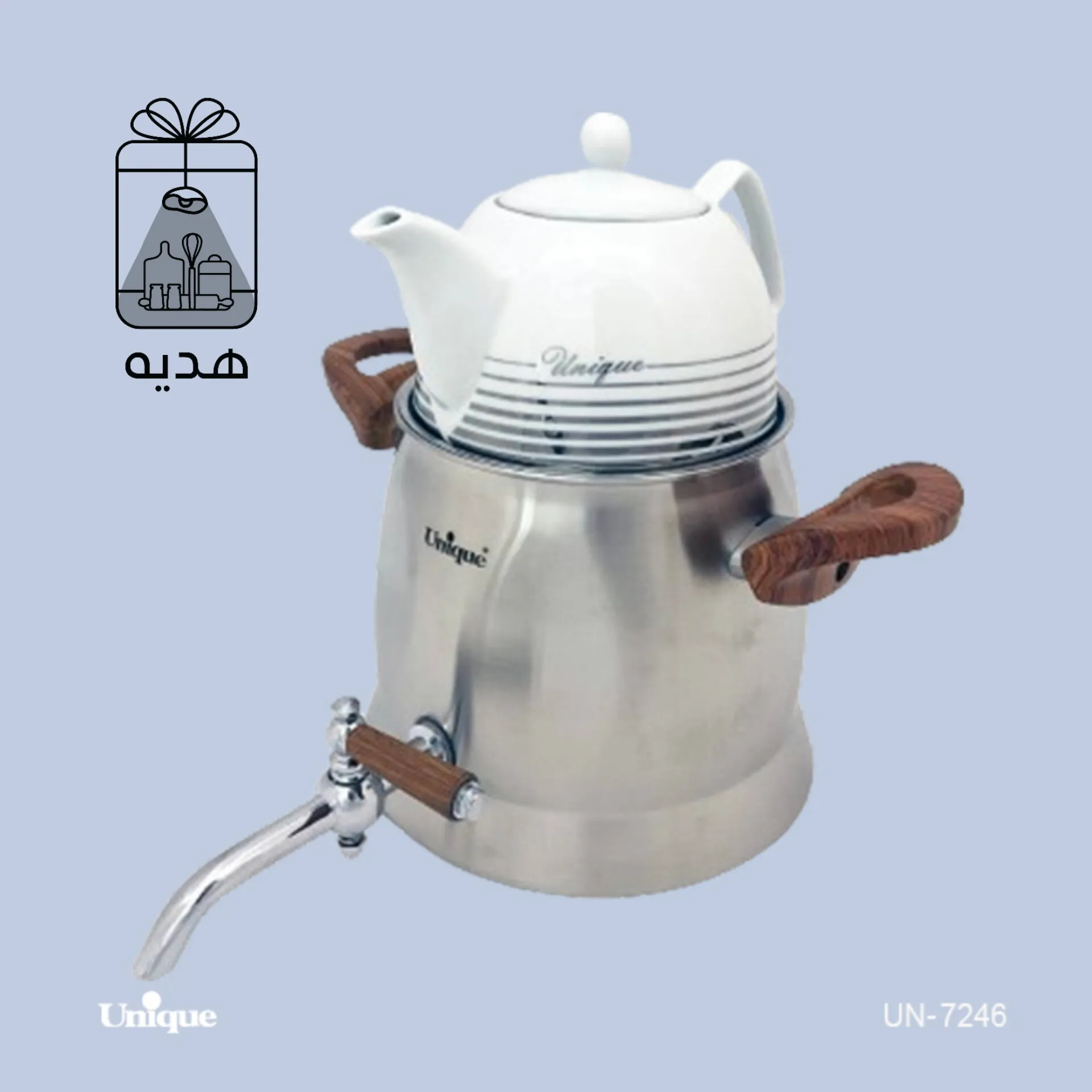 کتری قوری یونیک ۳/۵ لیتر کد ۷۲۴۶