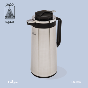 فلاسک 1/6 لیتر استیل شیشه دار یونیک کد 1806