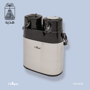 فلاسک دوقلو 1/3 لیتر شیشه دار یونیک کد 9030