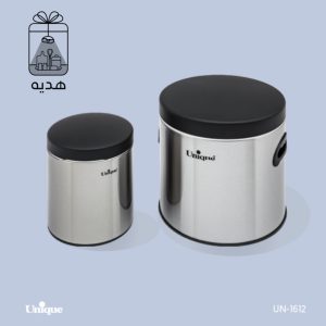 سطل قند و شکر استیل یونیک کد 1612