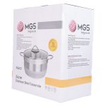 قابلمه استیل MGS سایز 24 کد 4112 - Image 2