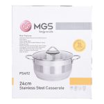 قابلمه استیل MGS سایز 24 کد 4112 - Image 3