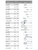 سرویس قاشق و چنگال 168 پارچه مدل 055 Win2 - Image 16